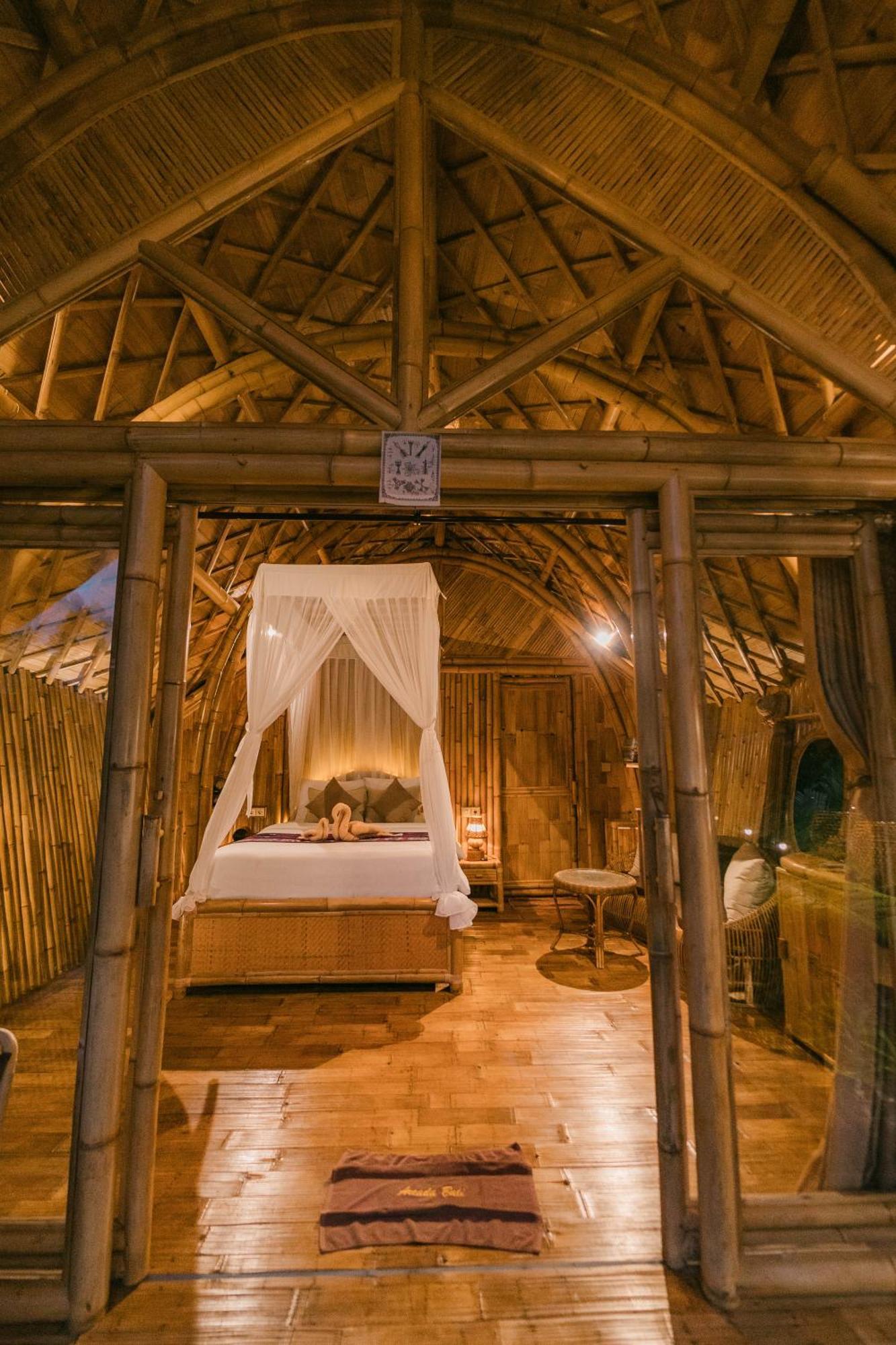 Вилла Arcada Bali Bamboo House Сидемен Экстерьер фото