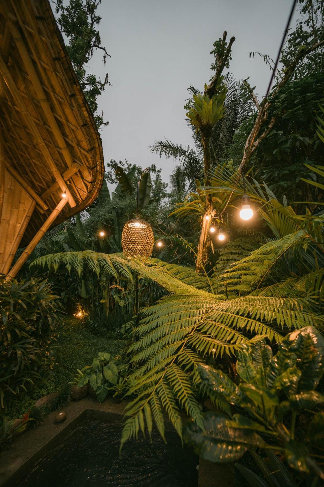 Вилла Arcada Bali Bamboo House Сидемен Экстерьер фото