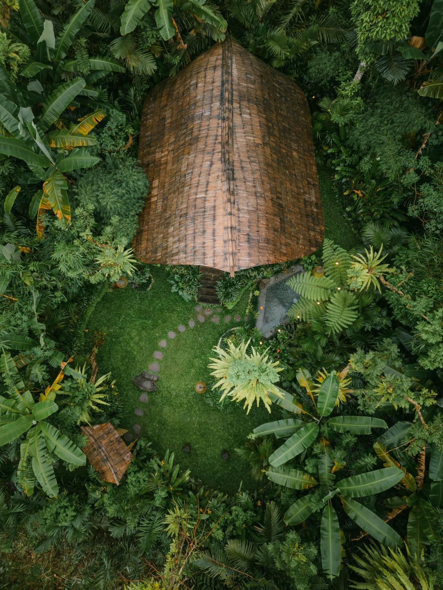 Вилла Arcada Bali Bamboo House Сидемен Экстерьер фото
