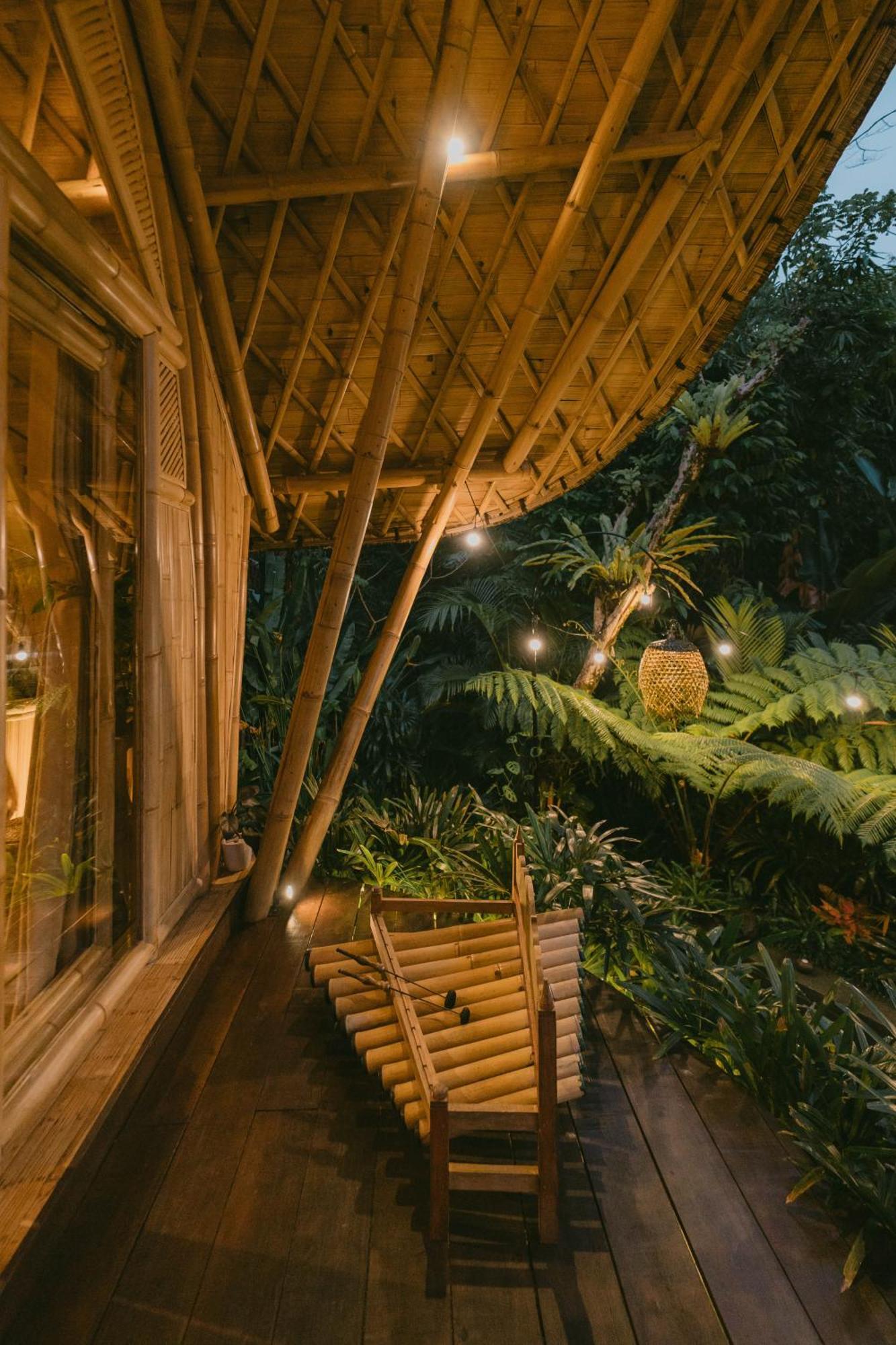 Вилла Arcada Bali Bamboo House Сидемен Экстерьер фото