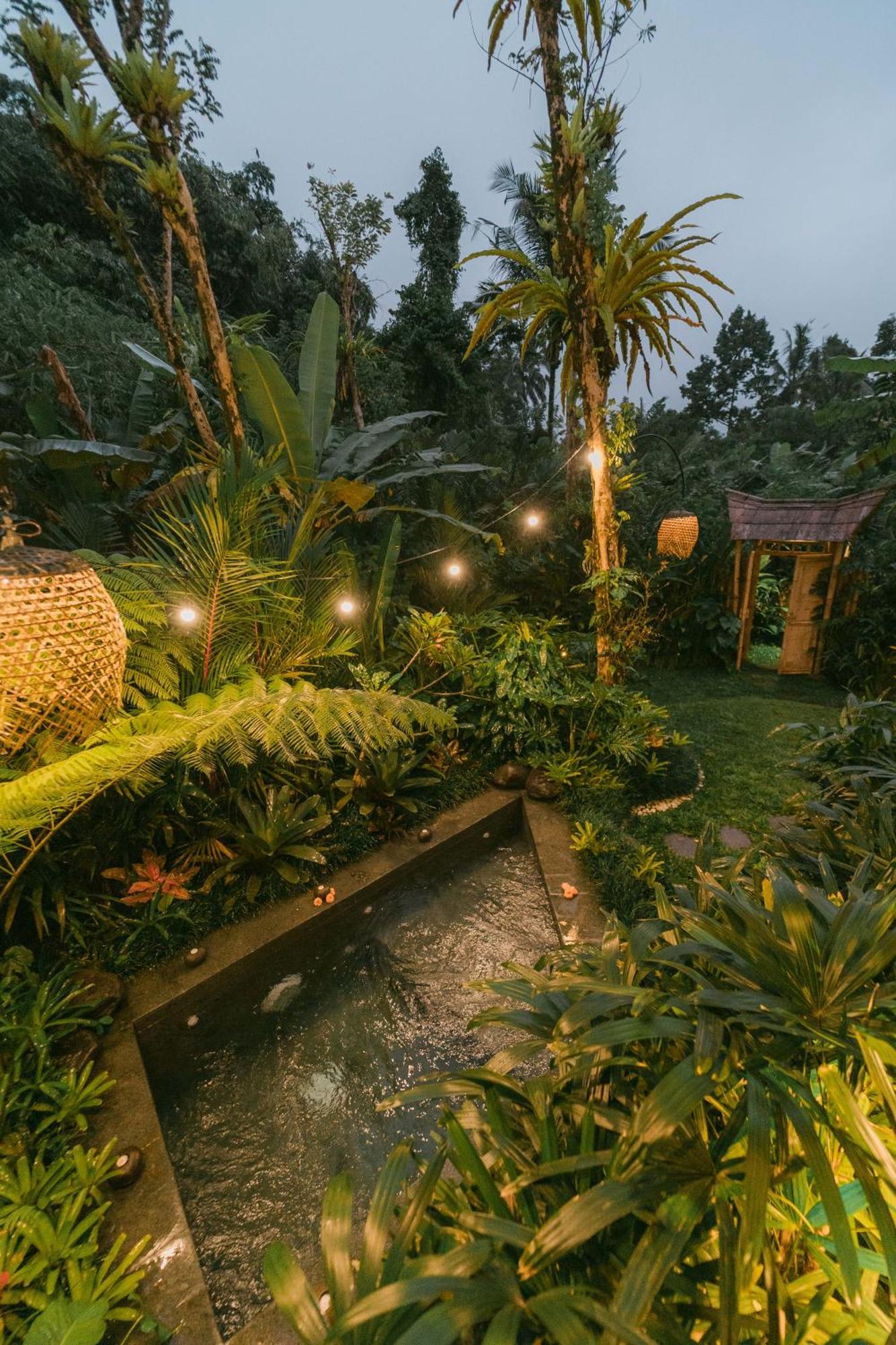 Вилла Arcada Bali Bamboo House Сидемен Экстерьер фото