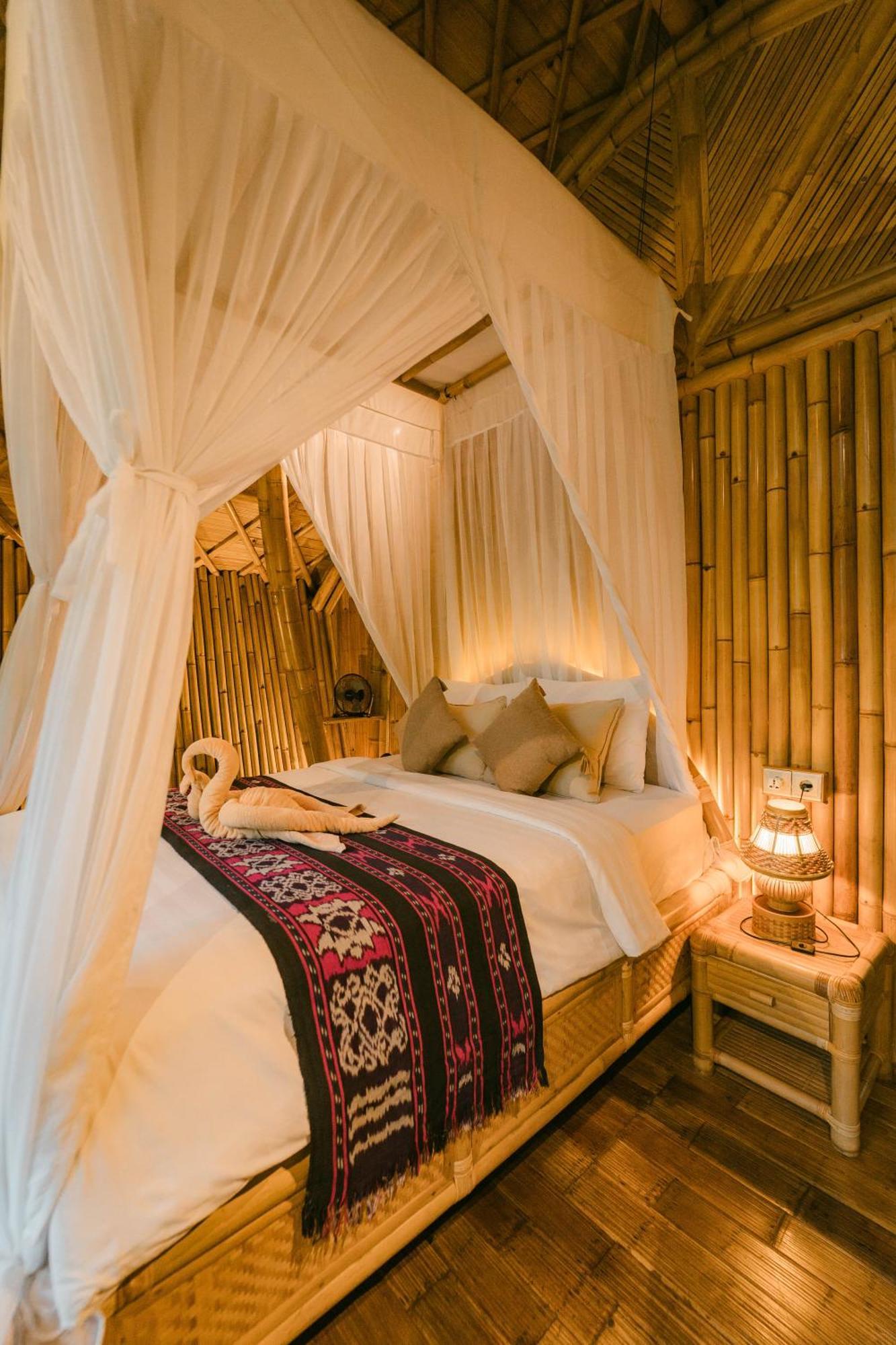 Вилла Arcada Bali Bamboo House Сидемен Экстерьер фото
