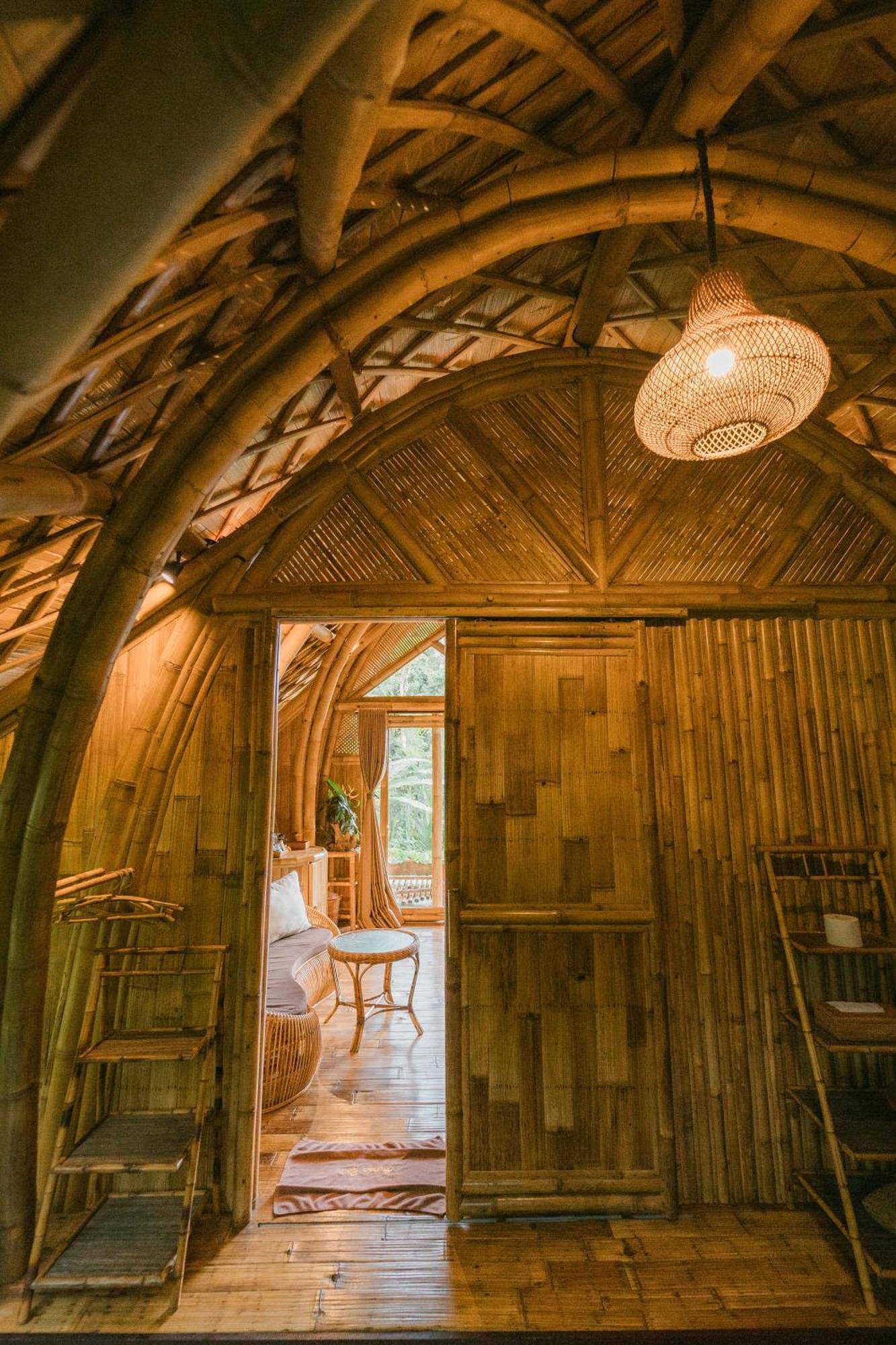 Вилла Arcada Bali Bamboo House Сидемен Экстерьер фото