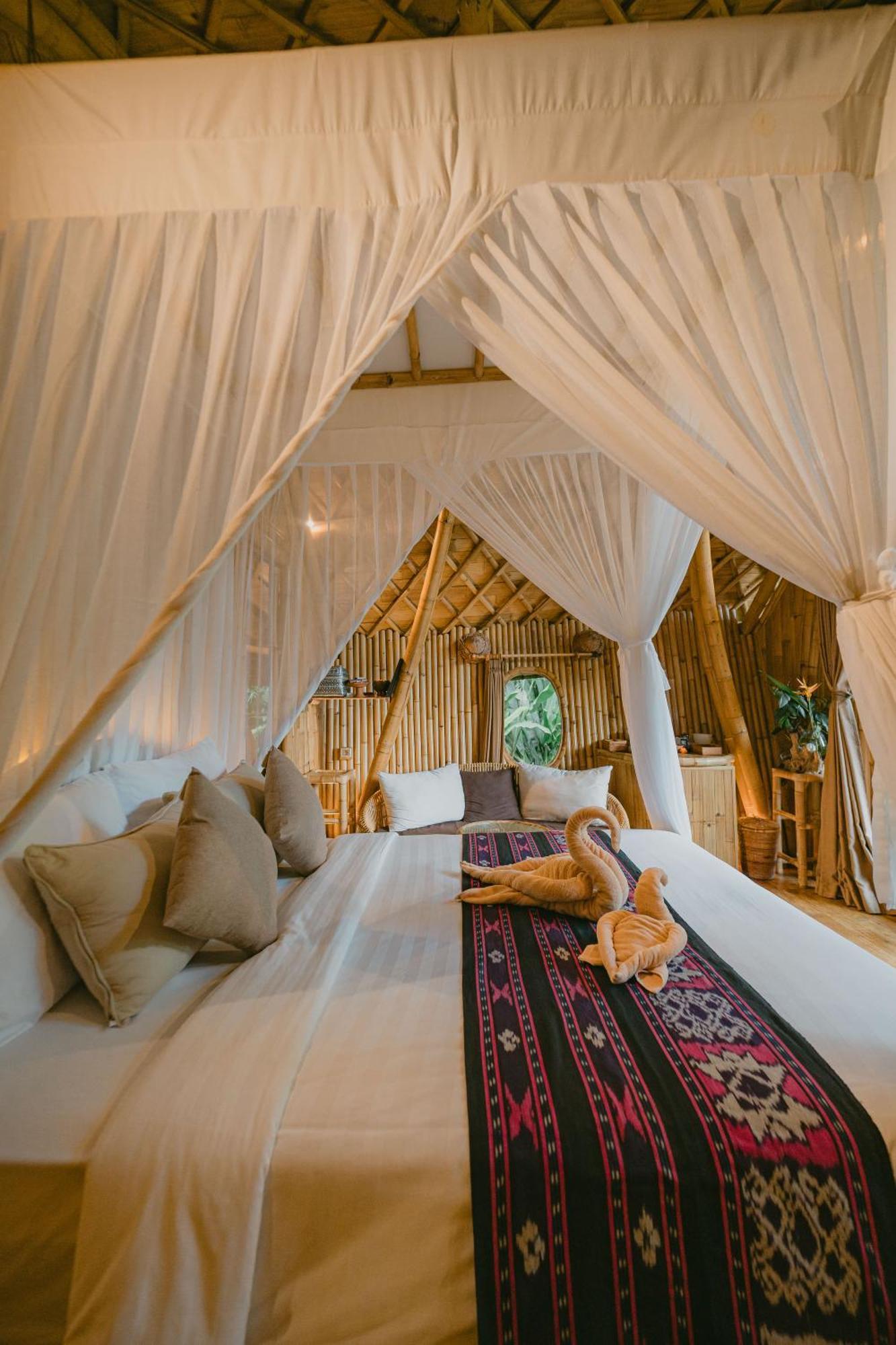 Вилла Arcada Bali Bamboo House Сидемен Экстерьер фото