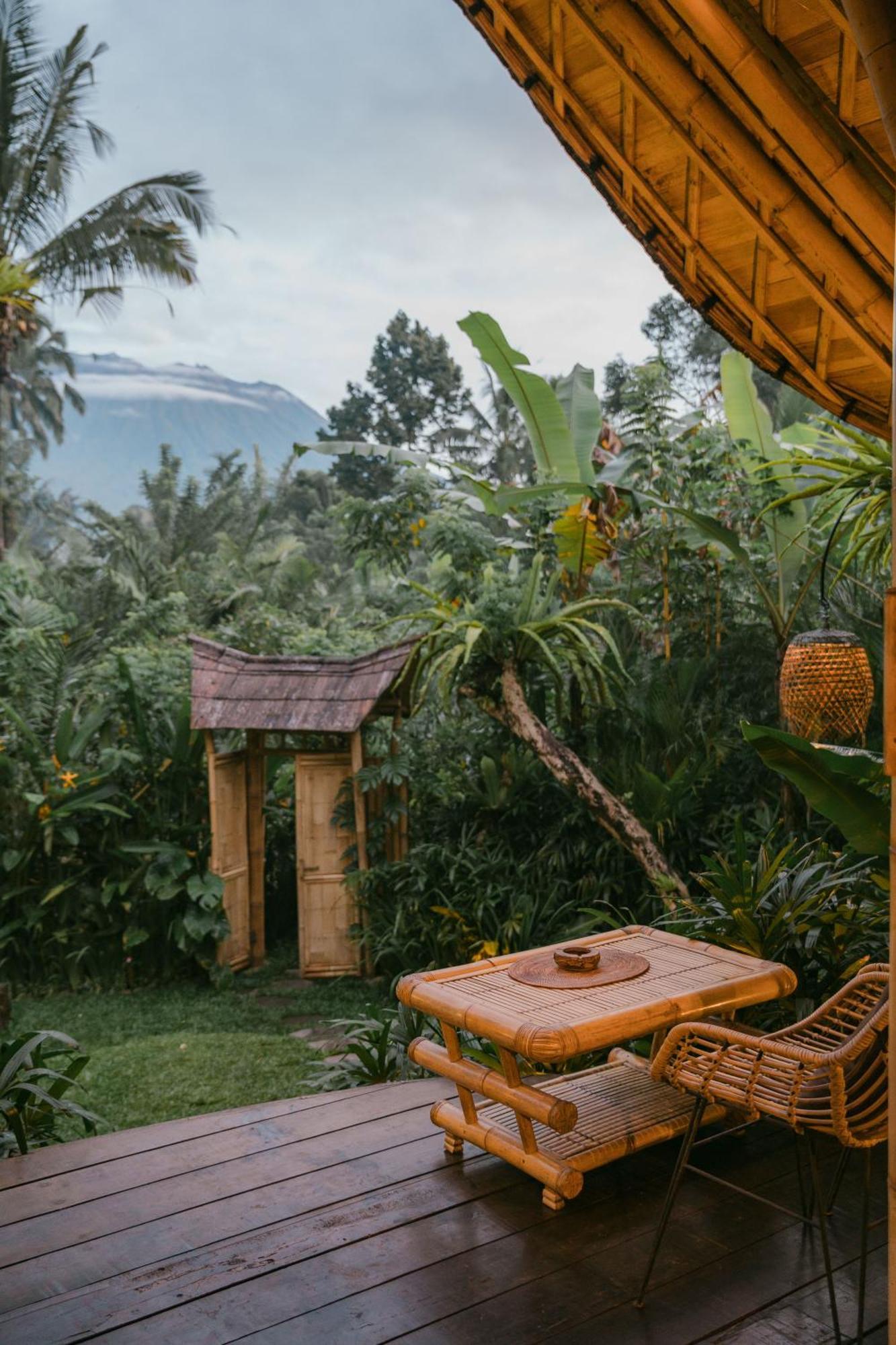 Вилла Arcada Bali Bamboo House Сидемен Экстерьер фото