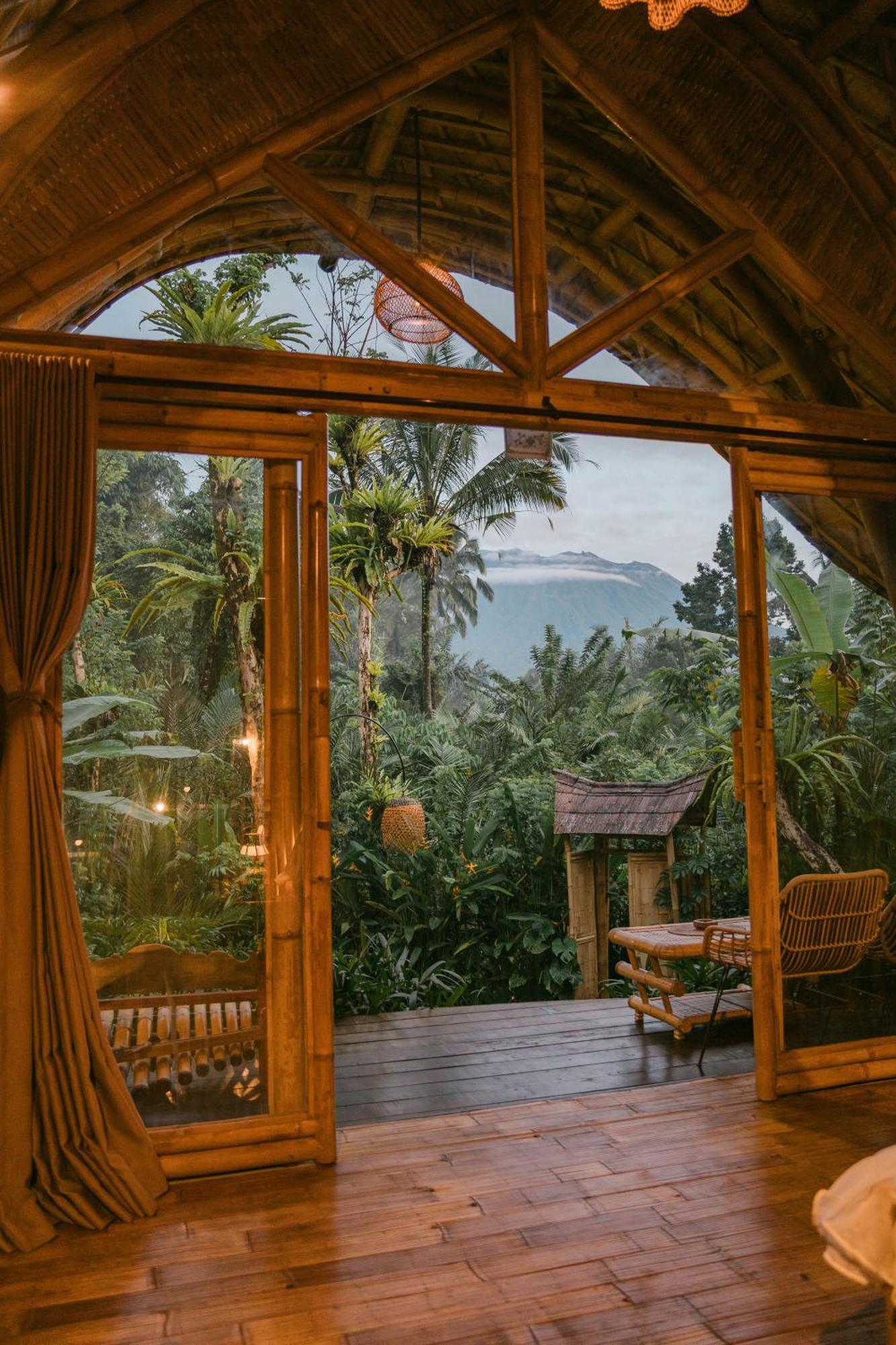 Вилла Arcada Bali Bamboo House Сидемен Экстерьер фото