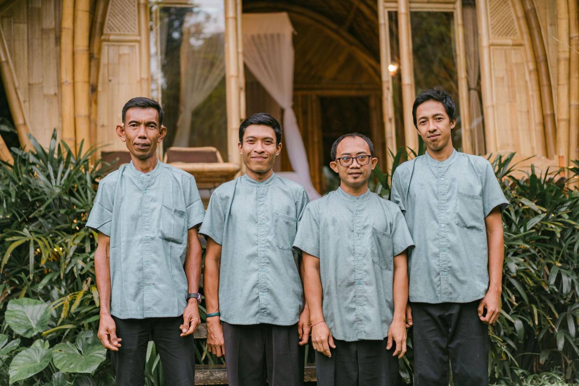 Вилла Arcada Bali Bamboo House Сидемен Экстерьер фото
